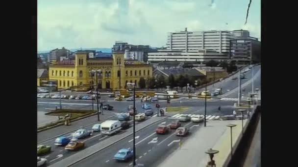 Норвегия 1979, центр Осло 3 — стоковое видео