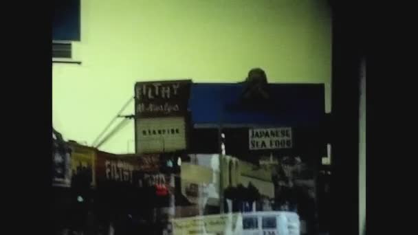 ロサンゼルス、アメリカ1979年、ロサンゼルスのストリートビュー3 — ストック動画
