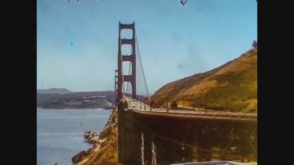 San Francisco, EUA 1979, Golden Gate Bridge — Vídeo de Stock