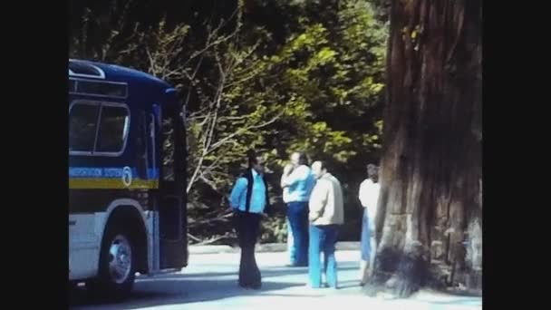 California 1978, Yosemite park view in 70 's 26 — стоковое видео