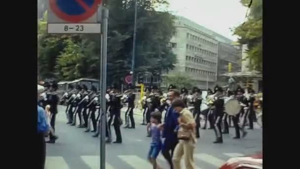 Norsko 1979, vojenská přehlídka Oslo 4 — Stock video