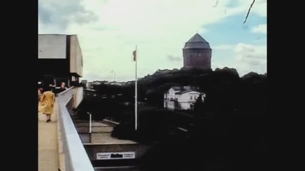 ドイツ1979年ハンブルク市中心部11 — ストック動画