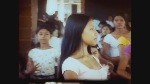 Cambodia 1970, Cambodian dancers show 15 — Stock Video