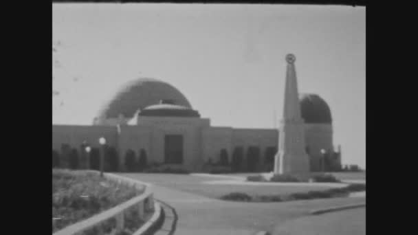 Los Angeles, ABD 1979, Los Angeles Astronomik Gözlemevi — Stok video