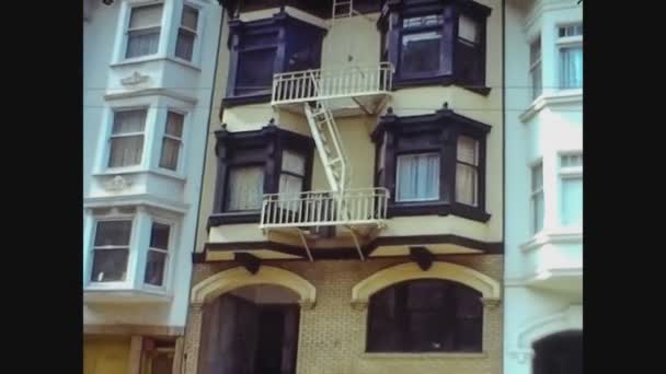 San Francisco, Estados Unidos 1979, San Francisco street view 14 — Vídeo de stock