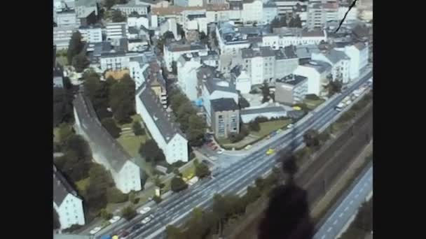 Германия 1979, Гамбург вид с воздуха 8 — стоковое видео
