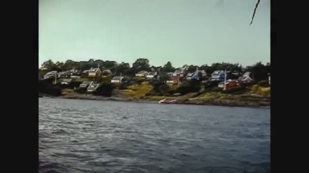 Norwegia 1979, widok na port w Oslo 5 — Wideo stockowe