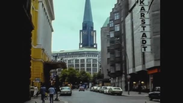 ドイツ1979年ハンブルク市中心部5 — ストック動画