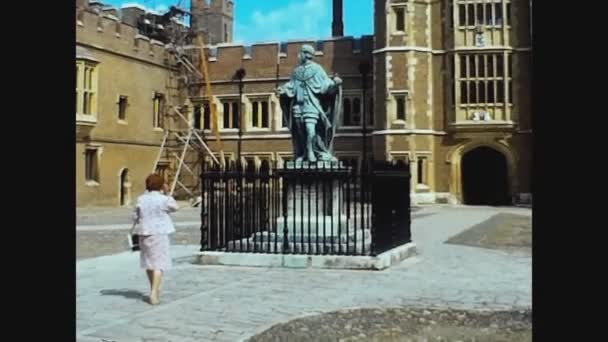 Birleşik Krallık 1974, Elton Kolej Binası 3 — Stok video