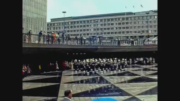 Swedia 1979, Stockholm sergel persegi 5 — Stok Video