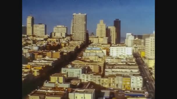 San Francisco, Verenigde Staten 1979, San Francisco luchtfoto — Stockvideo