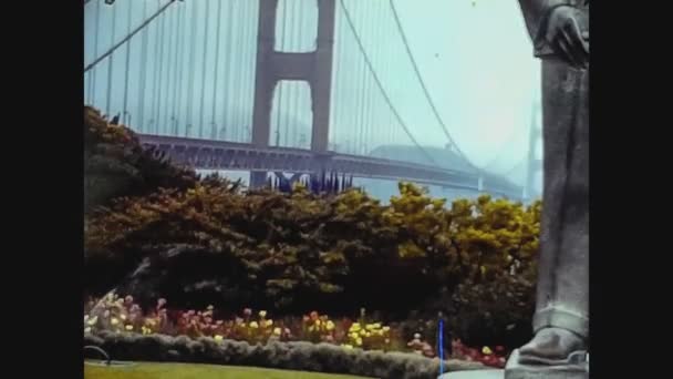 San Francisco, USA 1979, Golden Gate Bridge 3 — Stock video
