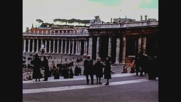 Italien 1975, San Pietro Rom — Stockvideo