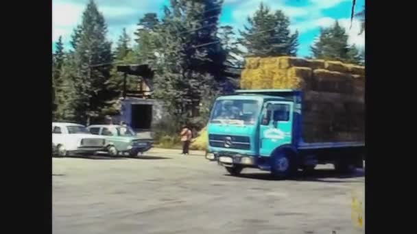 Norveç 1979, 70 'li yıllarda Frogner Park Manzarası — Stok video