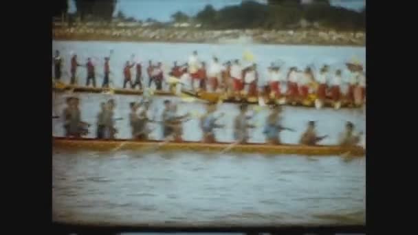 Camboya 1970, barco camboyano 3 — Vídeo de stock