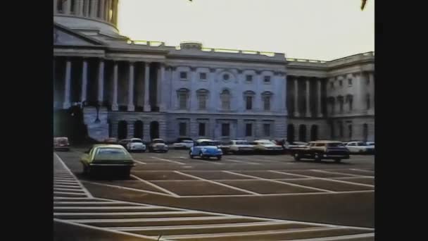 アメリカ1974年、私たちキャピトルビル — ストック動画