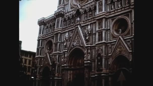 意大利，1975年，佛罗伦萨第二大教堂 — 图库视频影像