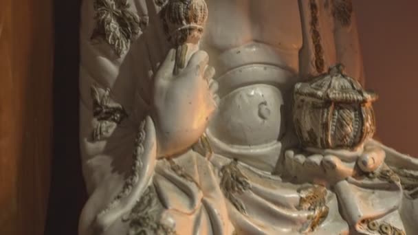 Buddha-Statue Detail 2 — Stockvideo