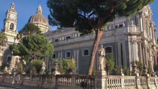 Edificio histórico de Catania — Vídeo de stock