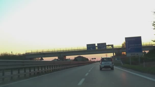 Italian highway travel — ストック動画