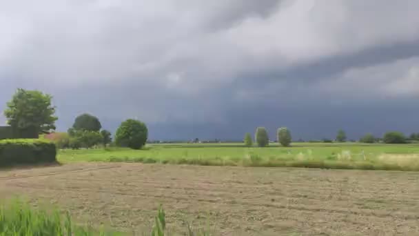 Thunderstorm Countryside Coming — Stock Video