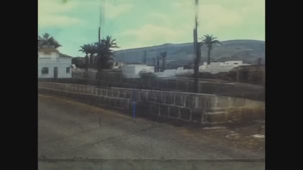 Lanzarote Spagna Giugno 1974 Lanzarote Street View Anni — Video Stock