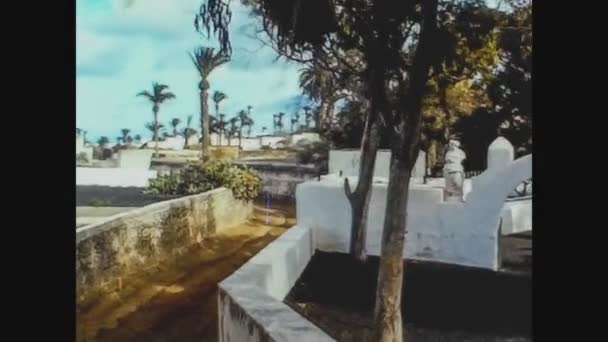 Lanzarote España Junio 1974 Lanzarote Street View — Vídeo de stock