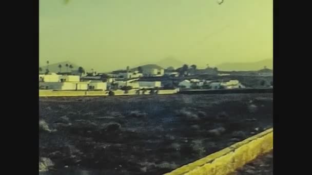 Lanzarote España Junio 1974 Lanzarote Street View — Vídeo de stock