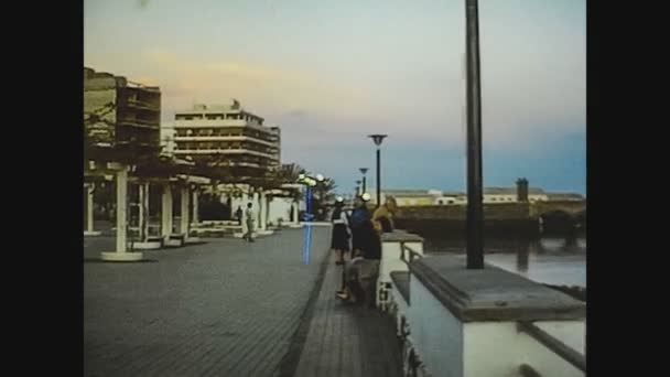 Lanzarote Spanien Juni 1974 Lanzarote Street View Den 70Er Jahren — Stockvideo