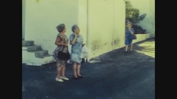 Lanzarote Spanjuni 1974 Lanzarote Straatbeeld Jaren — Stockvideo