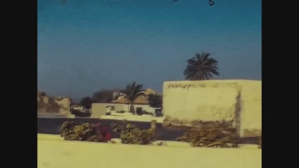 Lanzarote Hiszpania Czerwca 1974 Widok Ulicy Lanzarote Latach Tych — Wideo stockowe