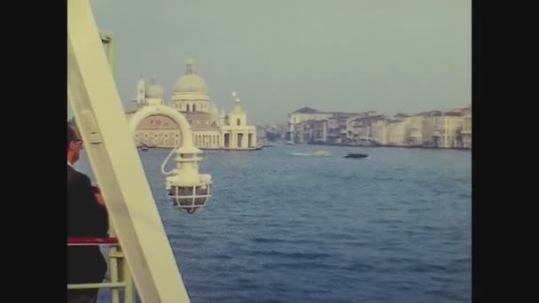 Venecia Italia Agosto 1978 Venecia Plaza San Marcos Desde Vista — Vídeo de stock