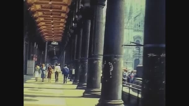 Milan Talya 1975 Lerde Milano Daki Duomo Kilisesi — Stok video