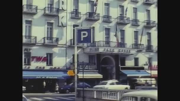 Nice Francia Agosto 1975 Bella Vista Sulla Strada Negli Anni — Video Stock