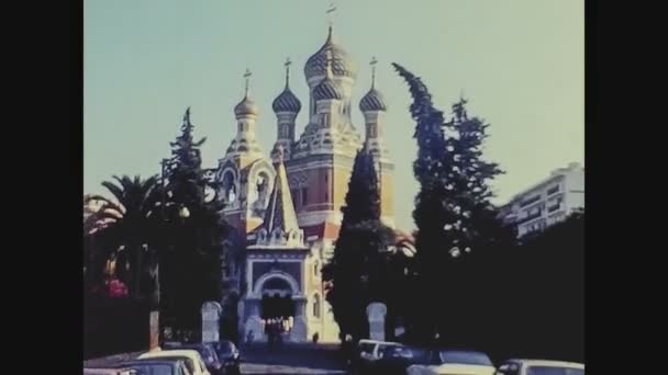 Nice France August 1975 Nice Street View 000 — 图库视频影像