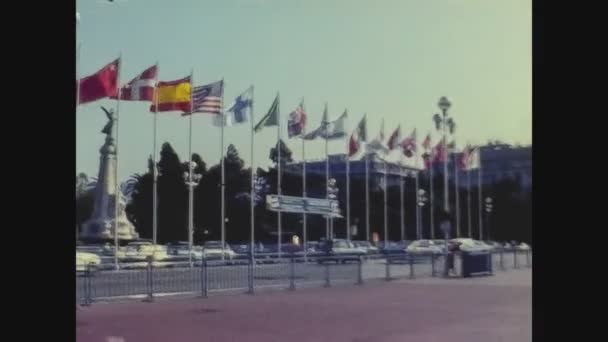 Nice Francja 1975 Ładny Widok Ulicę Latach Tych — Wideo stockowe