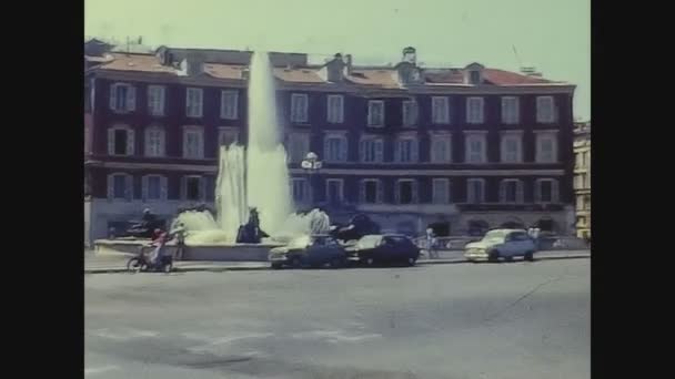 Nice Frankreich August 1975 Schöne Straßenansicht Den 70Er Jahren — Stockvideo