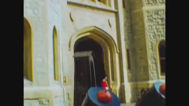 ロンドン イギリス1977年5月5日 70年代のロンドンの歴史的建造物詳細 — ストック動画