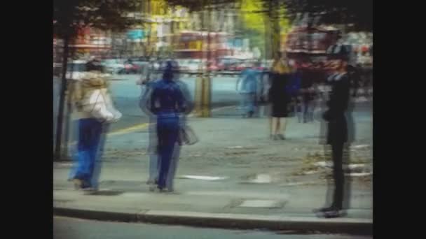 Londra Regno Unito Maggio 1977 Londra Street View Con Persone — Video Stock