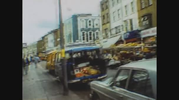 Londýn Spojené Království Květen 1977 Portobello Road London — Stock video
