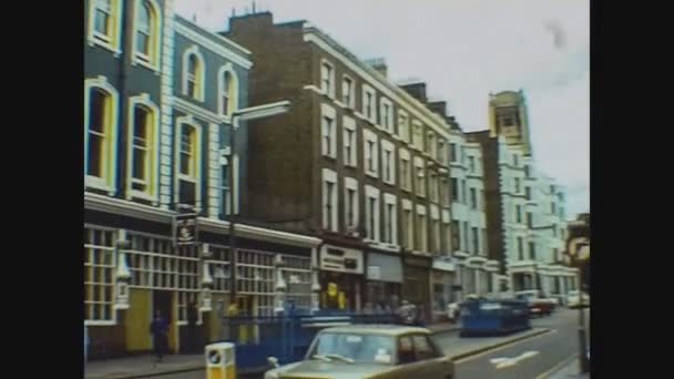 Londen Verenigd Koninkrijk Mei 1977 Portobello Road Londen Jaren — Stockvideo