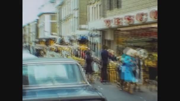 London Förenade Kungariket Maj 1977 Portobello Road London Talet — Stockvideo