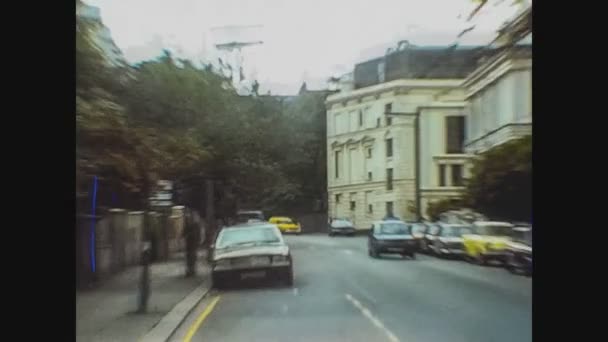 联合王国伦敦 1977年5月5日 伦敦街道景观 70年代的人口和交通情况 — 图库视频影像