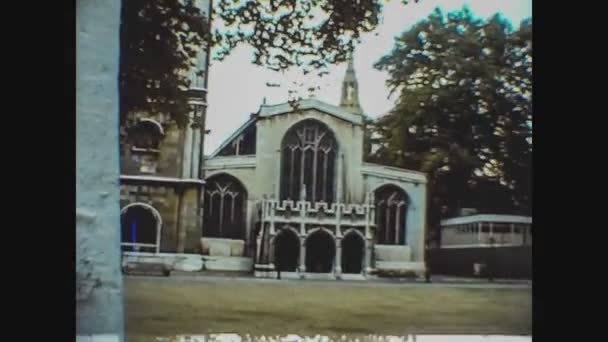London United Kingdom May 1977 Лондонський Вуличний Вид Людьми Трафіком — стокове відео