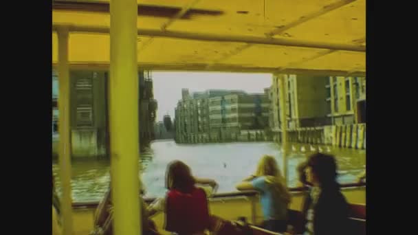 Londres Royaume Uni Mai 1977 Croisière Sur Tamise Dans Les — Video