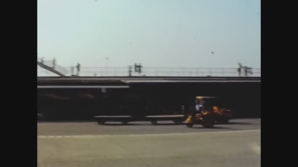 ヴェネツィア イタリア1969年6月 60年代のヴェネツィア空港シーン — ストック動画