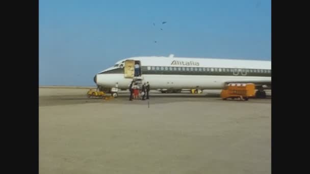 Venedik Talya Haziran 1969 Larda Venedik Havaalanı — Stok video