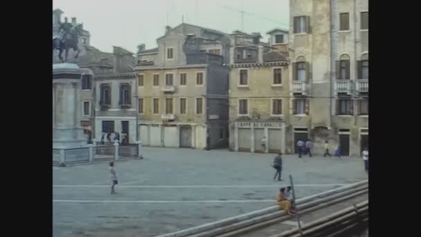 Venice Itália Junho 1969 Veneza Vista Rua Nos Anos — Vídeo de Stock