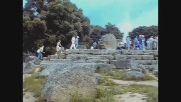 Katakolon Grekland Augusti 1978 Katakolon Eller Olympia Ruiner Arkeologiska Platsen — Stockvideo