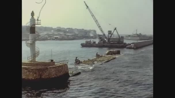 Athens Greece August 1978 Athens Port View — Stock Video